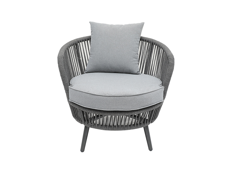 Hardin 3 piraso Patio Table Set Outdoor Woven Rope Patio Pag-uusap Bistro Set na may Cushions, Patio Furniture Sets YQC-2788