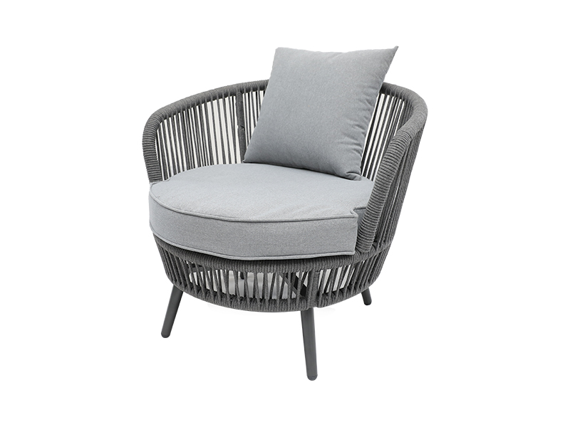 Hardin 3 piraso Patio Table Set Outdoor Woven Rope Patio Pag-uusap Bistro Set na may Cushions, Patio Furniture Sets YQC-2788