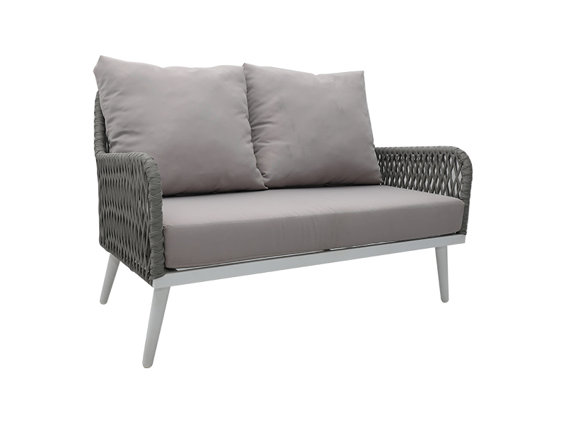 Paglilibang panlabas na kasangkapan sa hardin hardin patio aluminyo frame lubid sofa set furniture yqc-2752