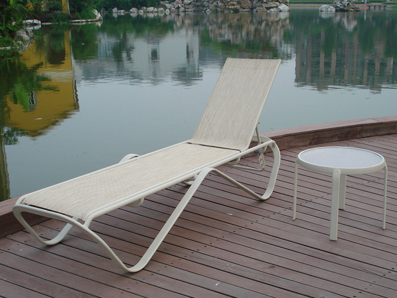 Swimming pool sun bed lounger, aluminyo lounge, panlabas na lounge, hotel pool lounge yq-tb-431a