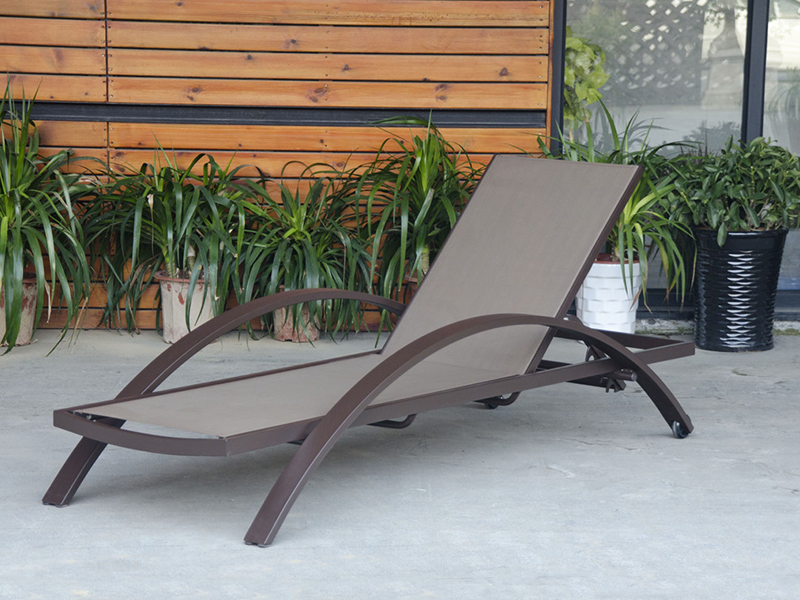 Aluminyo Frame Lounge, Hotel Swimming Pool Lounge, Outdoor Day Bed YQ-TB-442B