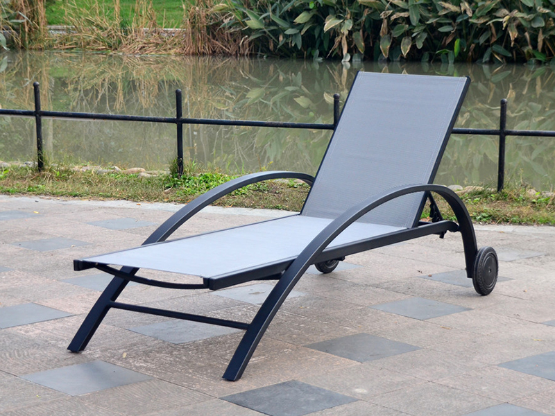 Aluminyo sling sun lounger, aluminyo sun bed yq-tb-510