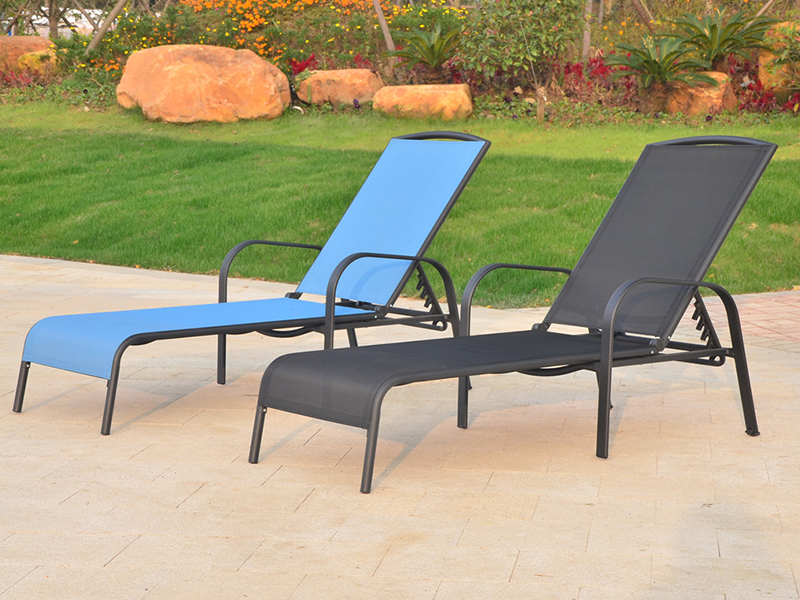 Reclining sun lounger swimming pool chaise lounge yq-tb-515
