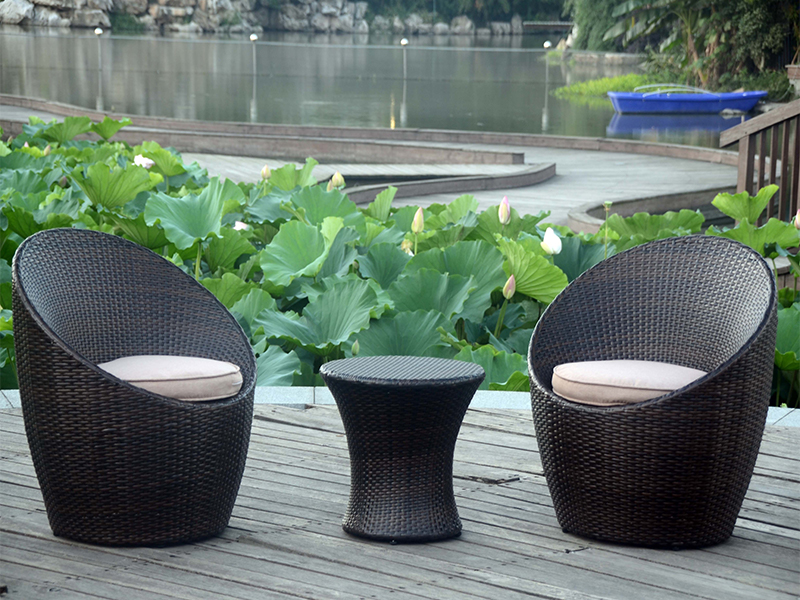 3pcs balkonahe sofa, patio item rattan set YQR-091