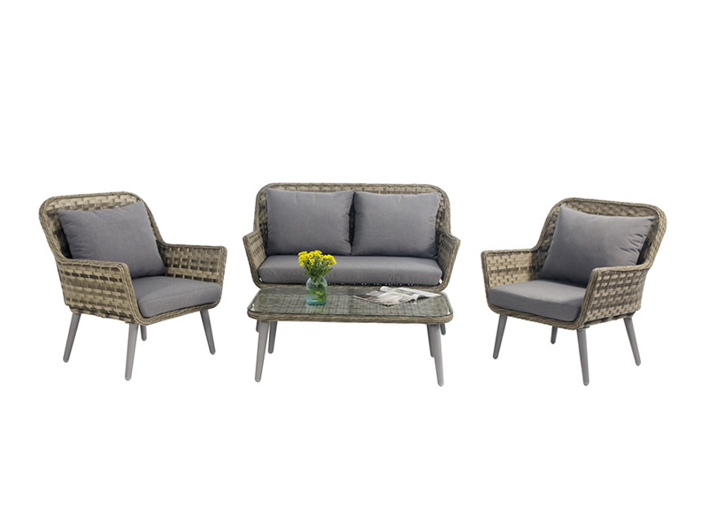 Hardin Patio Muwebles Outdoor Leisure Rattan Sofa Set, KD Design YQR-705